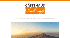 Desktop Screenshot of gaestehaus-guehring.de
