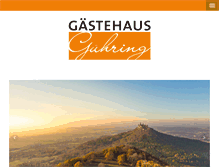Tablet Screenshot of gaestehaus-guehring.de